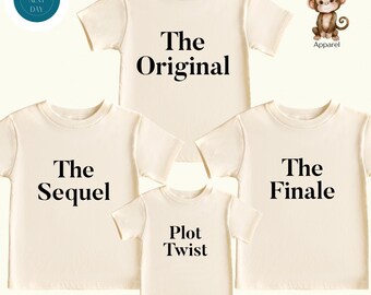 Funny Original Sequel Finale Plot Twist Kids Shirts | Sibling Sweatshirts | Big Brother Big Sister Tshirts