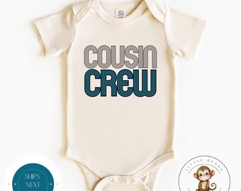 Cousin Crew Blue Vintage Retro Baby Onesie® | Boy Cousin Crew Sweatshirt | Family Cousin Matching Tshirt