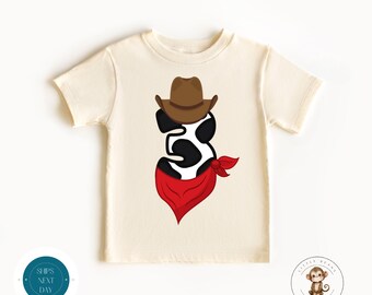 Cow Number Three Birthday Tshirt | Third Birthday Onesie® | Cute Ranch Farm Second Birthday