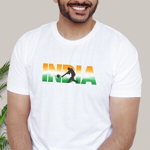 Indian Cricket Cup t-shirt, Men or Women cricket fan shirt, Fathers Day sports and fitness outfit, Cricket Tournament wearable, Umpire gifts