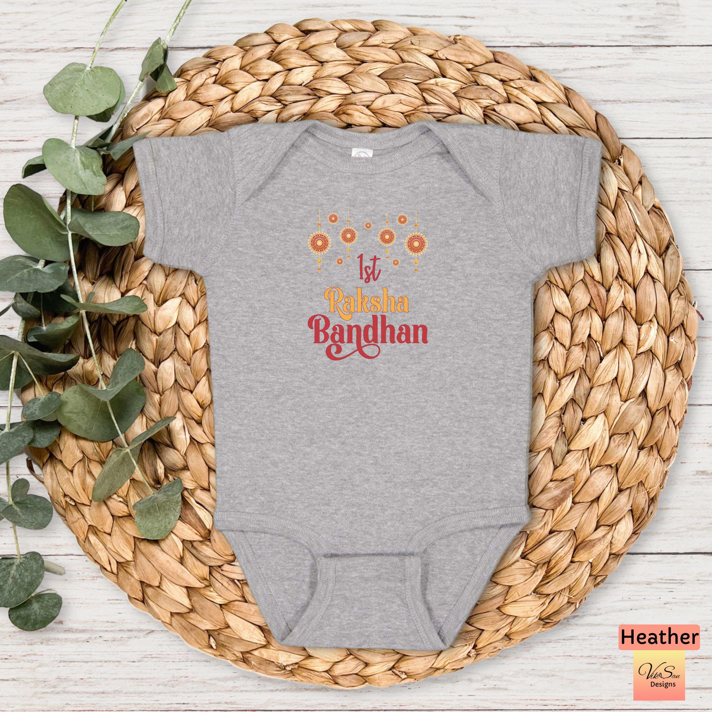 Baby’s First Raksha Bandhan Bodysuit or Toddler Shirt, First Rakhi Day ...