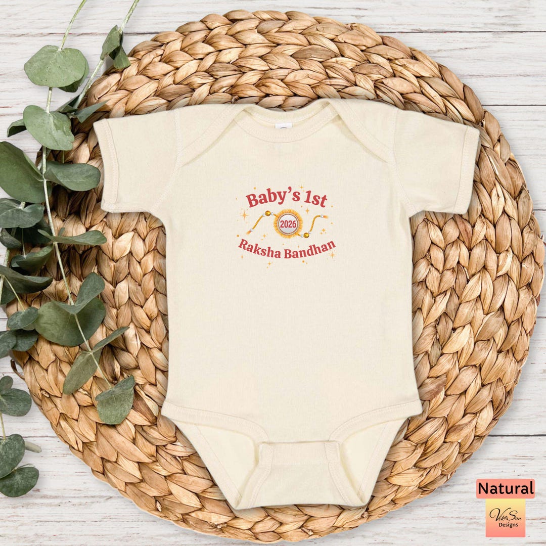 Baby’s 1st Raksha Bandhan Bodysuit, First Rakhi Day Hindu Desi Newborn ...