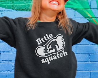 Pacific Northwest Sasquatch Hoodie for Kids, Bigfoot Toddler Sweatshirt, Sneaky Sasquatch PNW Yeti Shirt