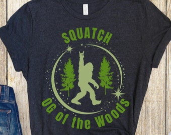 Sasquatch Gifts Shirt Pacific Northwest Forest Bigfoot Shirt Trees Shirt Camping Gift Yeti Gifts Wildlife Tee  Shirts Pacific PNW Sasquatch