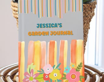 Personalized Garden Gift Journal Custom Gardening Notebook Floral Notes Gardener Gift Hardcover 150 Lined Pages Gift For Mom Mother's Day