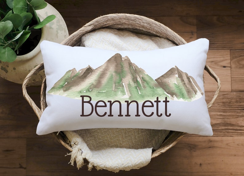 Personalized Nursery Decor Pillow for Baby Shower Gift for Baby Boy