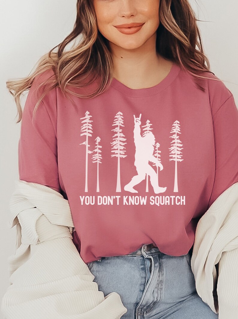 Squatch Rocks Pacific Northwest Sasquatch Rock on Shirt Sneaky Squatch Kids and Dad's ...