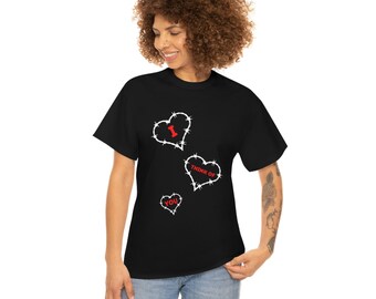 Valentine's Day Heart Sweatshirt,Happy Valentine's Day Shirt ,Valentines Day Shirts ,Valentines Day Gift,Unisex Heavy Cotton Tee