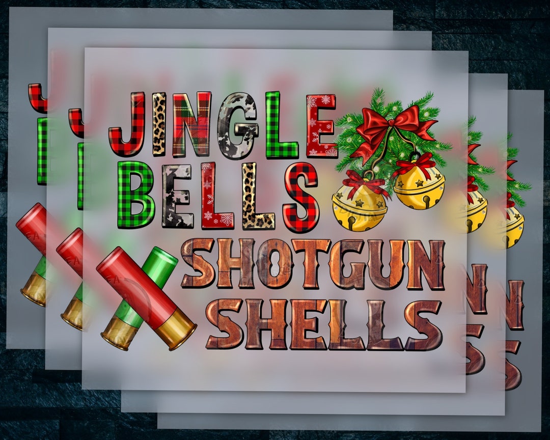 Jingle Bells Shotgun Shells Design, Christmas and New Year Readyto