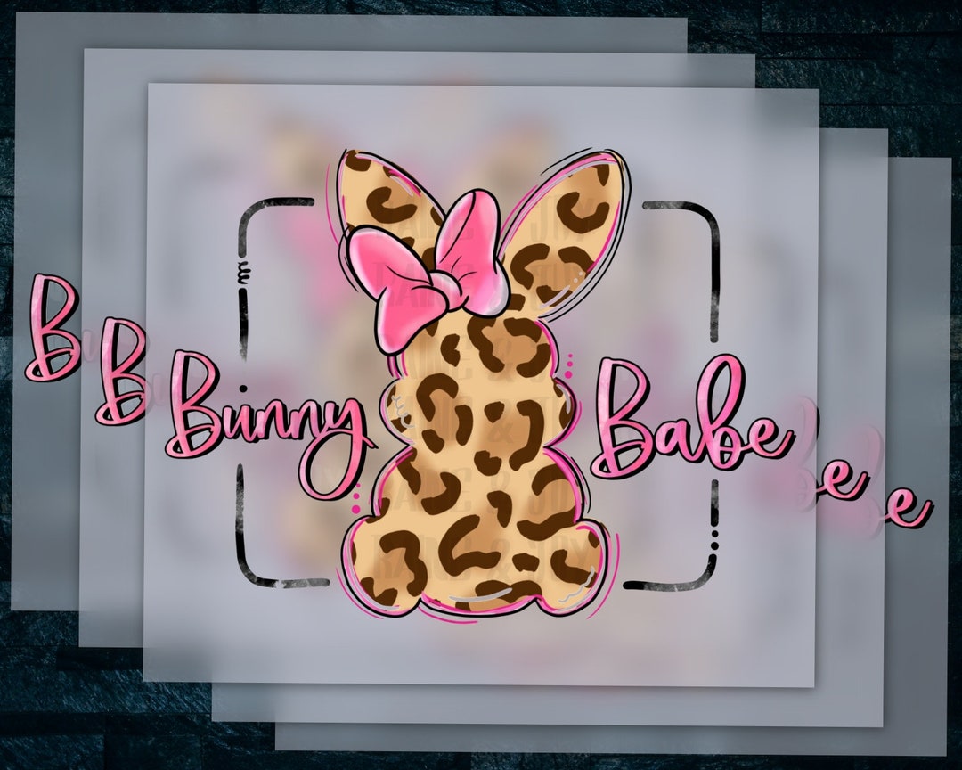 Easter Bunny Heat Transfer, DTF Print Ready, Kids and Girls Easter DTF, Press Transfer Optimized