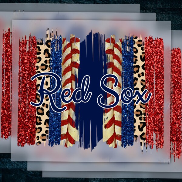 Red Sox Baseball Heat Transfer Print, Ready-to-Press T-Shirt Transfer Sheet, DTF, Not Digital File