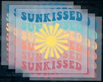 Sun-Kissed Summer Retro Beach and Lake Boho Designs for Shirts, Heat Transfer, DTF Ready to Press