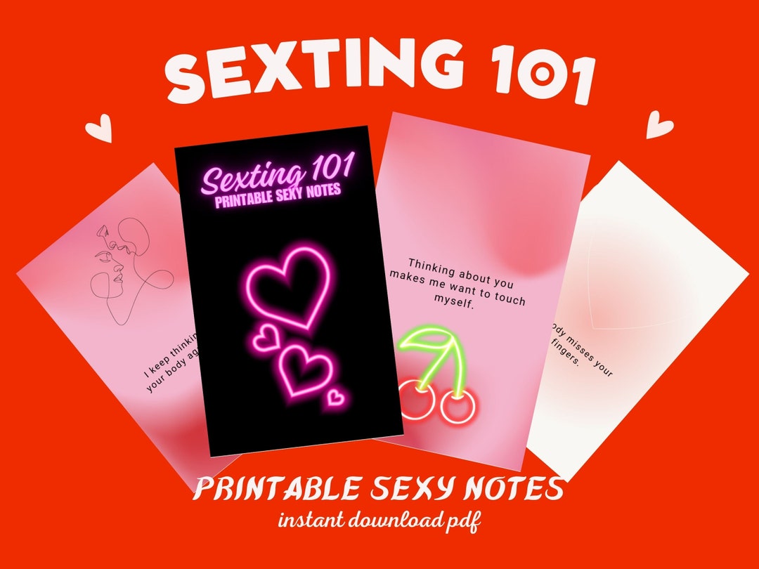 Sexting 101: Printable Sexy Notes - Spice up Your Messages With Playful