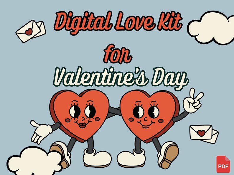 Digital Love Kit for Valentine's Day Sensual Wellness Bundle for a Romantic Getaway, Instant