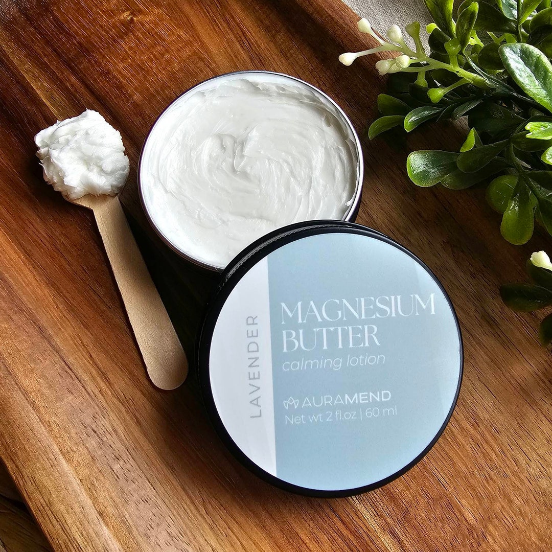 Magnesium Body Butter Calming Lotion Aromatherapy With Essential Oils