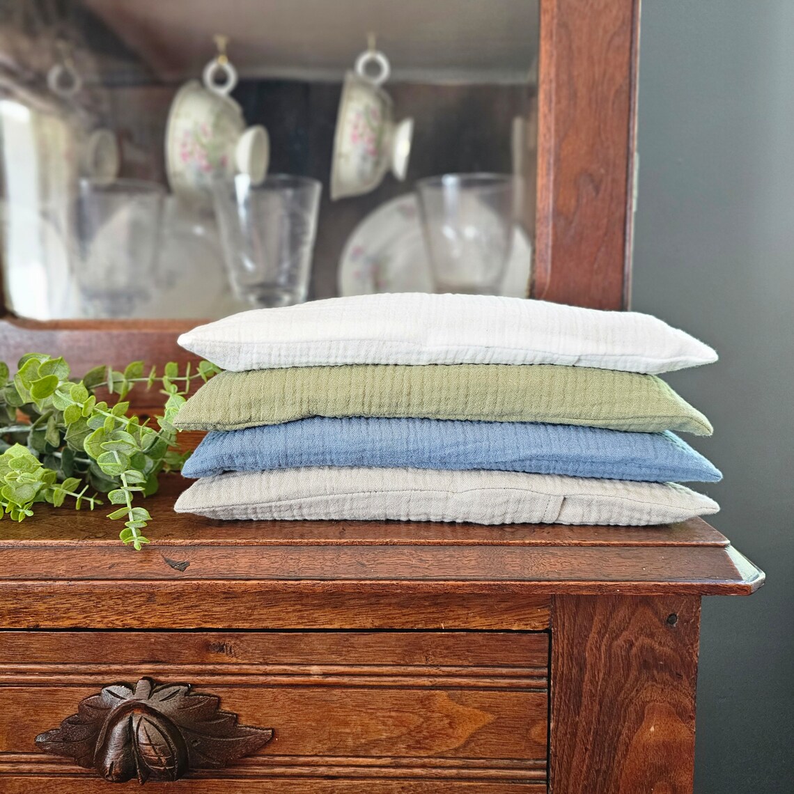 TWO PACK Large Weighted Flax Seed Eye Pillow Washable 100 Etsy Canada