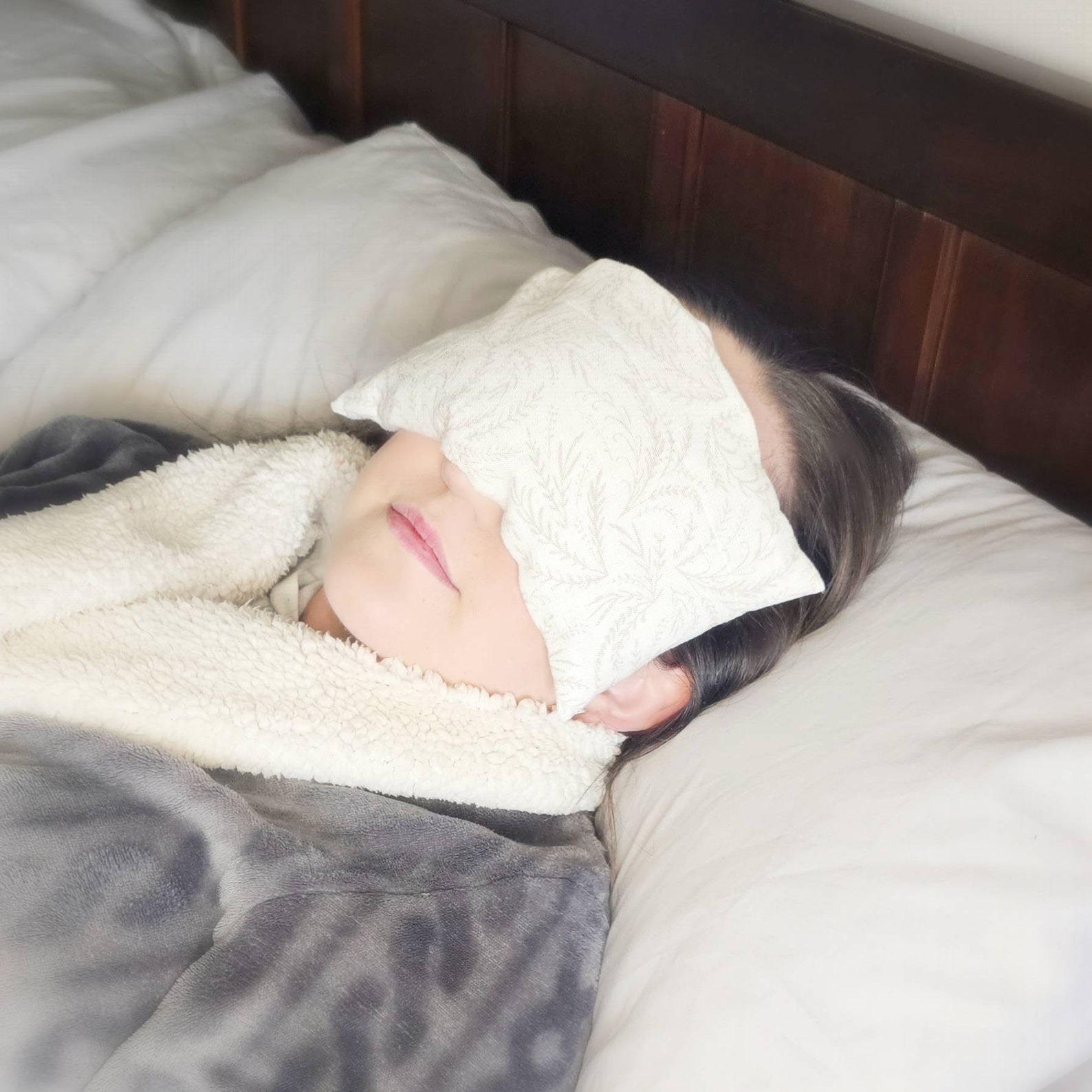 TWO PACK Large Weighted Flax Seed Eye Pillow Washable 100 Etsy Canada