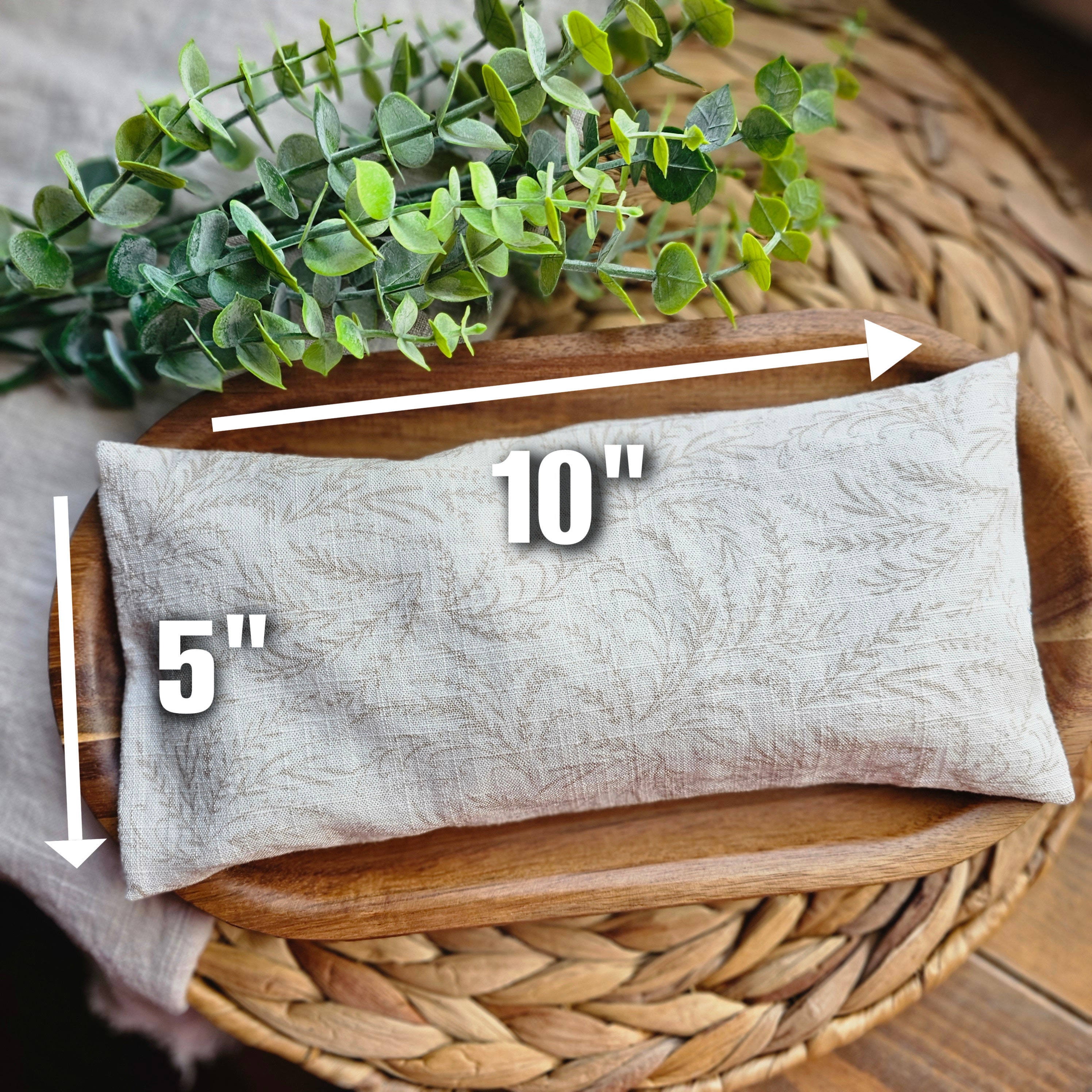 TWO PACK Large Weighted Flax Seed Eye Pillow Washable 100 Etsy Canada