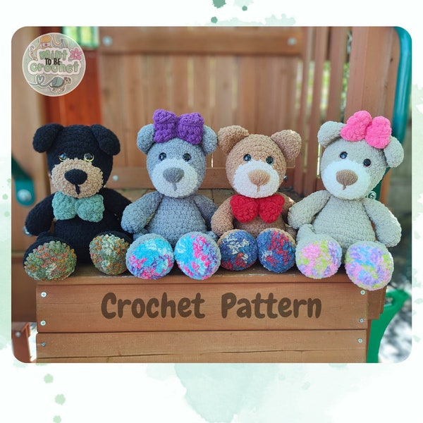 Honey Bear Plushie Crochet Pattern