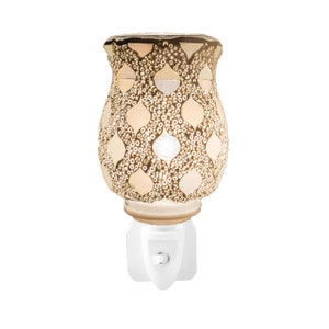S2 Mosaic Plug in Wax/Oil Warmer Electric Night Light Aromatic Home Fragrance Aroma Star Pearl