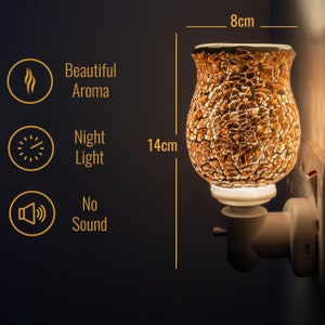 S2 Mosaic Plug in Wax/Oil Warmer Electric Night Light Aromatic Home Fragrance Aroma image 3