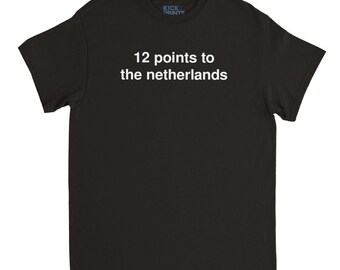 Eurovision 2024 Shirt , Netherlands, 12 points, Joost Klein, Douze Points, Sweden