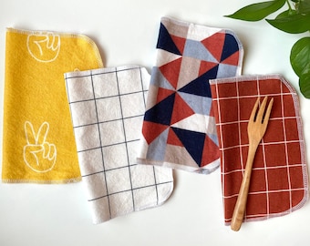 Eco Friendly Reusable Napkin Sustainable Minimalist Boho Cloth Napkin Unpaper Tissue Paperless Sustainable Gift Eco Friendly Napkin set