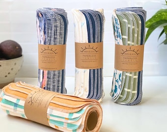 Reusable Cotton Flannel Paper Towels: Eco-Friendly Paperless Towels