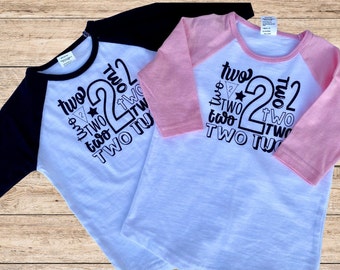 Second Birthday Shirt | 2nd Birthday Shirt | Toddler Birthday Tee | 2nd Birthday Shirt for Boy | 2nd Birthday Shirt for Girl | Two t-shirt