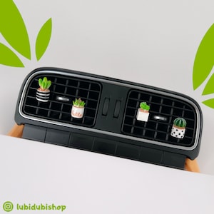 Mini Plant Pots Car Vent Clips Boho Car Accessories For Women Car Vent Charms Car Decor Plant Lover Gift LubiDubiShop