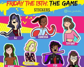 Friday the 13th: the Game Stickers