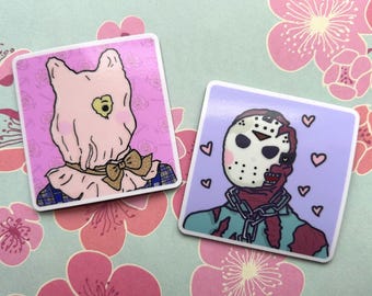 F13 Jason Magnets! (Friday the 13th Parts 2 and 7)