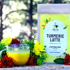 Golden Turmeric Tea Latte - Anti-Inflammatory Blend with Ashwagandha, Ginger, and Rooibos