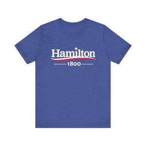 Hamilton 1800 Tee | Retro Script, Patriotic Wave
