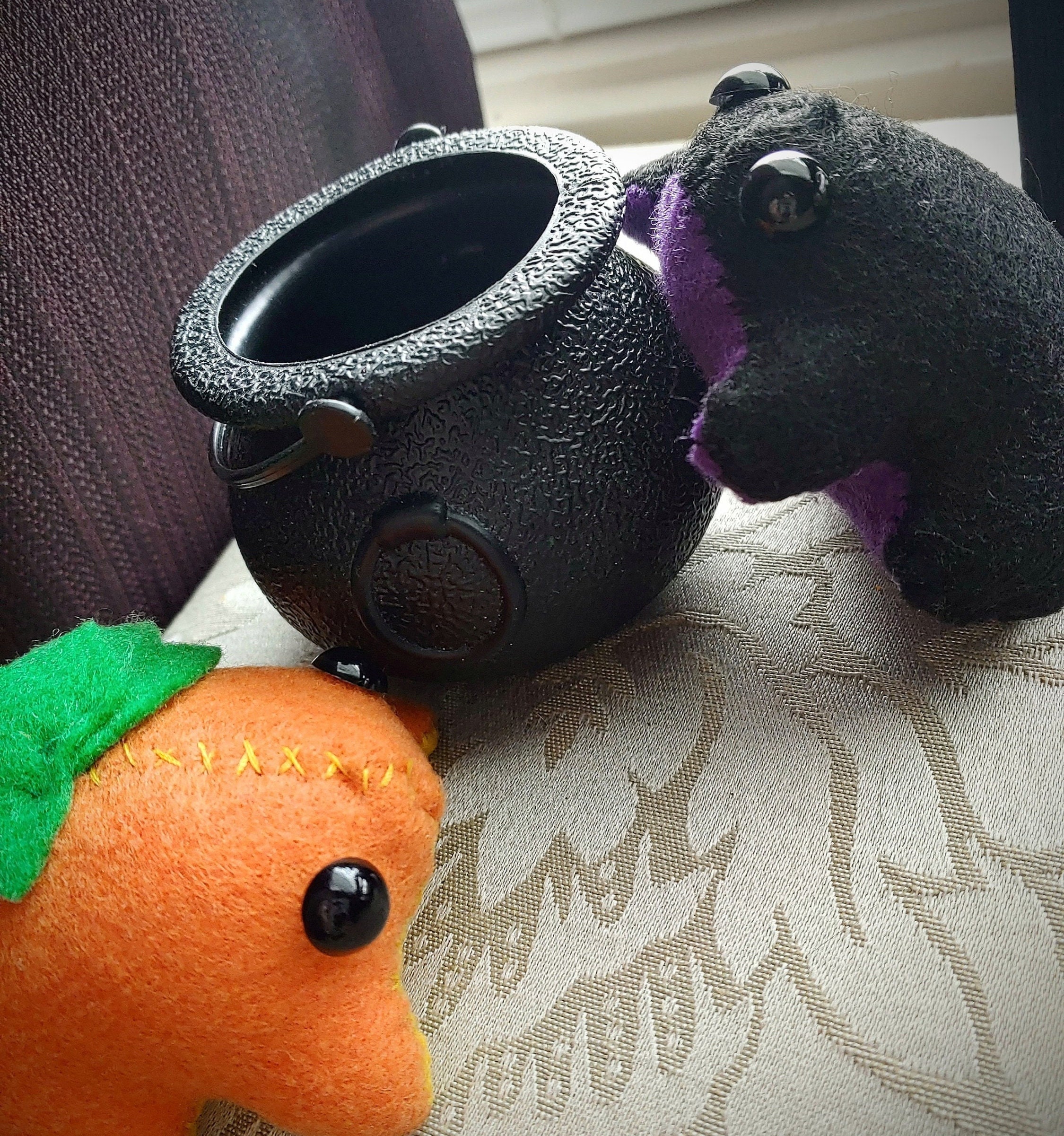 Halloween Felt Toads Etsy