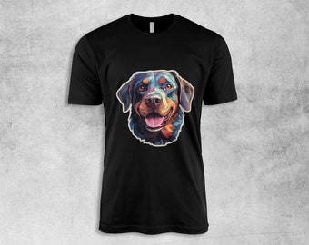 Vibrant Colors Labrador Retriever Tee - Luxury Cotton Shirt, Designer Vibrant T-shirt, Perfect Gift for Color Lovers and Dog Enthusiasts