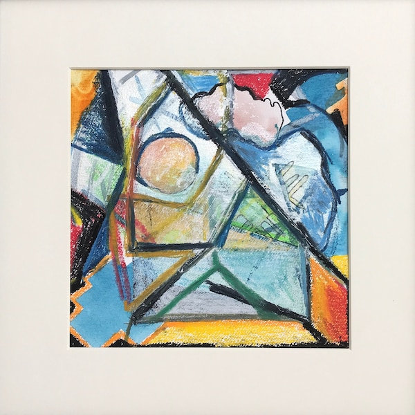 Kinesis Series: "Prism," original painting, signed and framed artwork