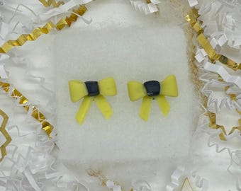 Butter Bows (Handmade BTS Inspired Clay Stud Earrings)