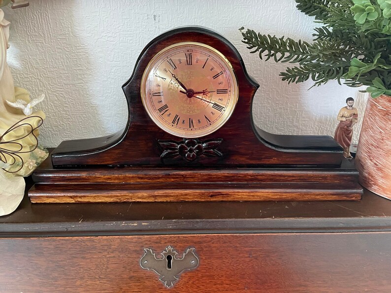 Large Mantel Clock Etsy