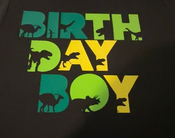 Dino Birthday Boy Shirts
