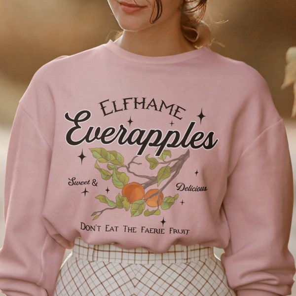 Elfhame Everapples Sweatshirt, Folk Of Air, The Cruel Prince, Cardan & Jude, Bookish Merch, Literary Sweater, Book Lover Gift