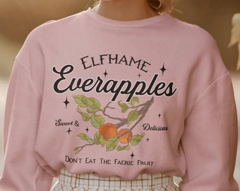 Elfhame Everapples Sweatshirt, Folk Of Air, The Cruel Prince, Cardan & Jude, Bookish Merch, Literary Sweater, Book Lover Gift