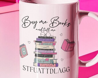 Booktok STFUATTDLAGG Large 15oz Mug, Funny Mug, Gift for Book Lover, Smut Reader, Morally Grey, Bookish Merch