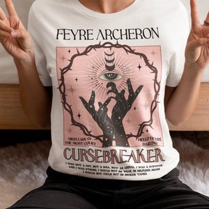 Camiseta Feyre Cursebreaker, ACOTAR Merch, Booktok, Regalo librero, Camiseta unisex, SJM, Velaris