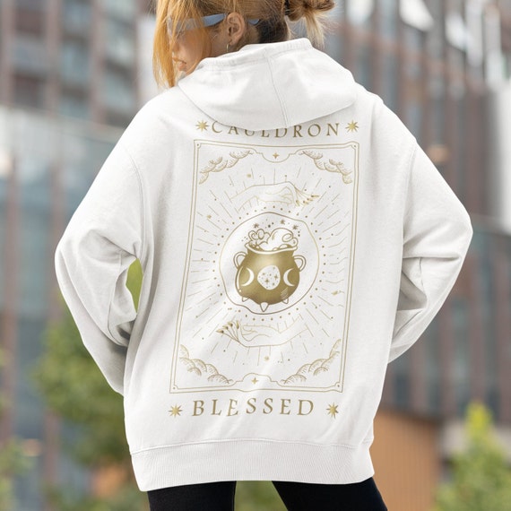 ACOTAR Cauldron Blessed Tarot Style Zip up Hoodie A Court of Thorns and Roses SJM Bookish Gift Literary Hoodie Nesta Fandom Etsy Canada