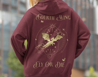 Fly or Die FW Inspired Zip Hoodie, Dragon Rider, Booktok