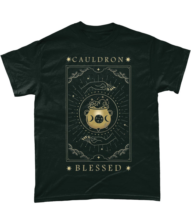 ACOTAR Cauldron Blessed Tarot Style T-Shirt, A Court Of Thorns and Roses, Literary Tee, SJM, Bookish Gift, Nesta Fandom image 7
