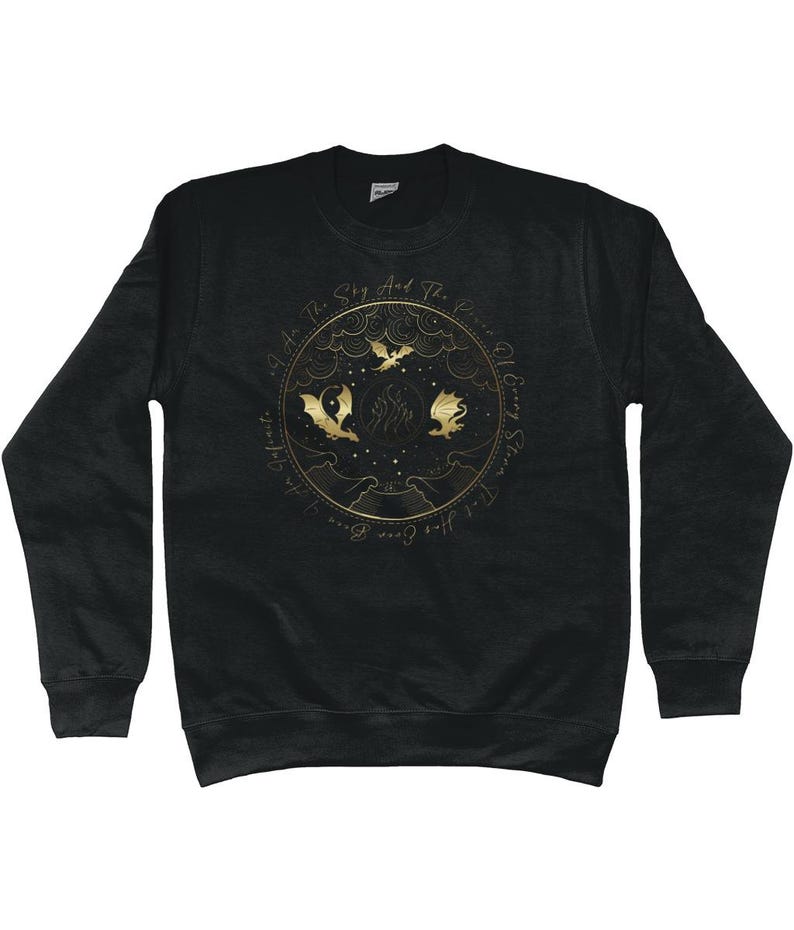 Booktok FW inspiriertes doppelseitiges Druck-Sweatshirt, Drachenreiter, Booktok Merch, War College, Violet Fans, Bücherwurm Geschenk Bild 7