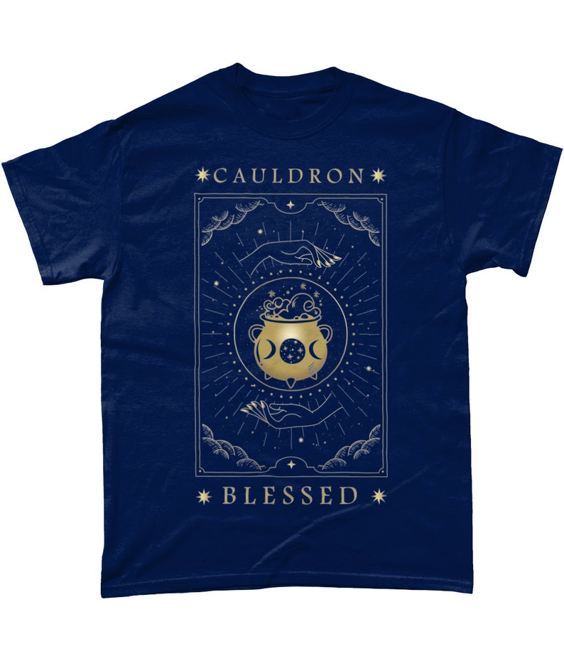 ACOTAR Cauldron Blessed Tarot Style T-Shirt, A Court Of Thorns and Roses, Literary Tee, SJM, Bookish Gift, Nesta Fandom image 8
