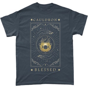 ACOTAR Cauldron Blessed Tarot Style T-Shirt, A Court Of Thorns and Roses, Literary Tee, SJM, Bookish Gift, Nesta Fandom image 5
